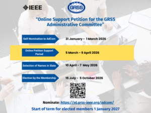 2026 Nominations for the GRSS Administrative Committee: Online Support Petition Period